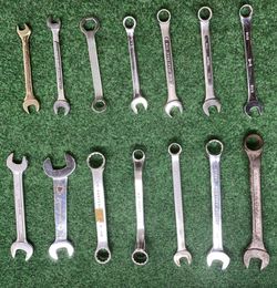 Bundle 14 Pieces Wrenches Variety brands Armstrong, S-K , GEDORE, Husky, Great Neck, Companion, Professional, Skokie
