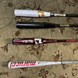 4 Baseball Bats  = Voodoo One , Cat X , Meta , Cf  See Prices For Each One 