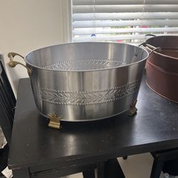 Oval Stainless Steel Tub