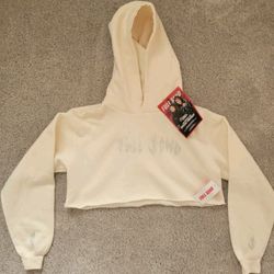 Full Send Rhinestone Cropped Hoodie Nelk Boys Tan crop top nwt brand new
