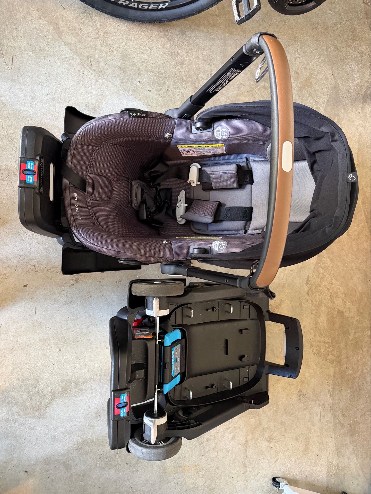 stokke yoyo3 stroller Riviera - Limited Edition Summer Collection VMC Finesse Neko Hook on board allows an Waxed Canvas backpack COLOR:CUSTOM SALT N PEPA