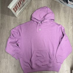 Adidas Women’s Sportswear Essentials Oversized Pink Fleece Hoodie XS-L 