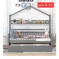 Cama Estilo Casa Para Niño