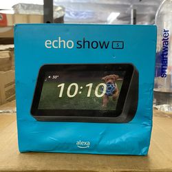 Amazon Echo Show 5 (newest model), Smart display, Designed for Alexa+, 2x the bass and clearer sound, Charcoal