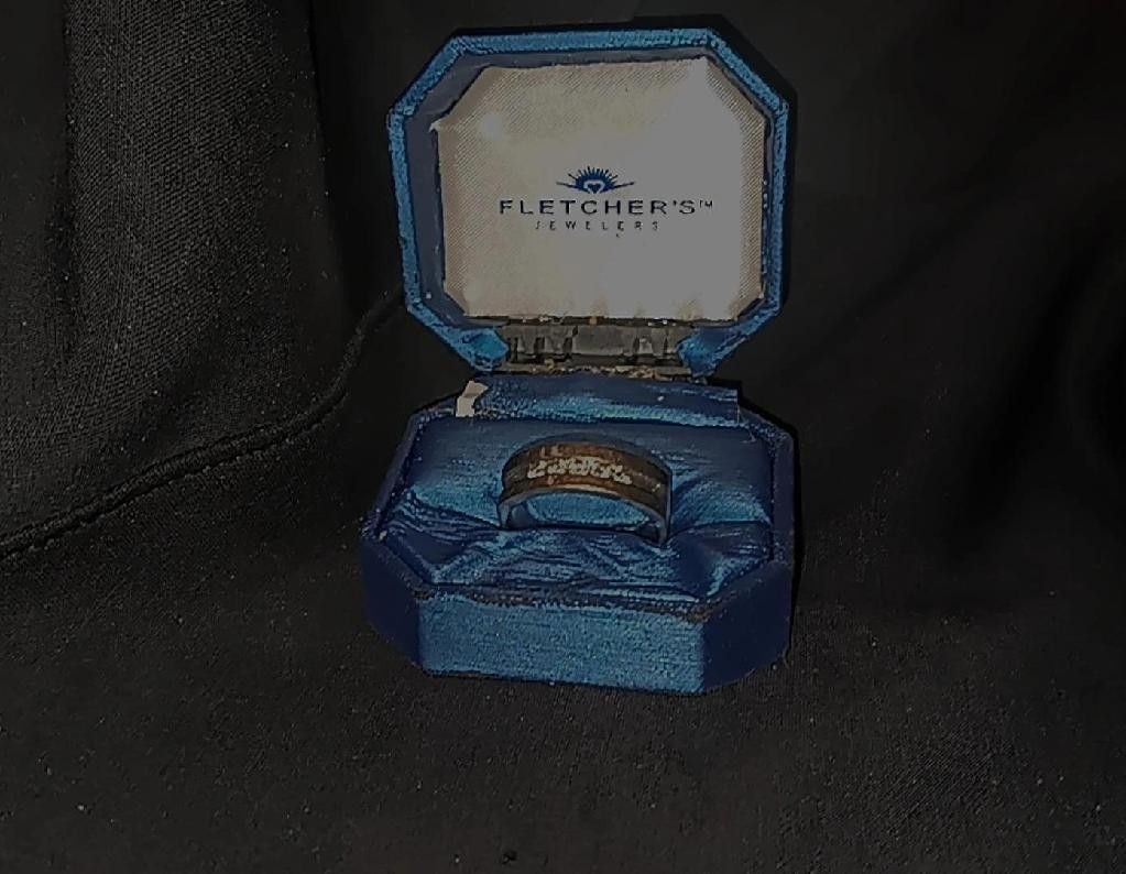 14k White Gold Men's Ring With Real Diamonds OBO