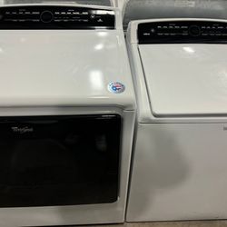 Whirlpool Cabrio Washer and Dryer Top Load Set Like New Free Atts Warranty Delivery 