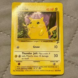 Pikachu 1999 Yellow Cheeks Vintage Pokemon Card 58/102 (NM)