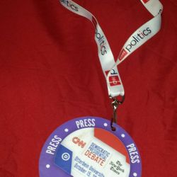 2019 CNN Presidential Debate Press Pass.