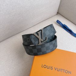 LV Checkered Belt
