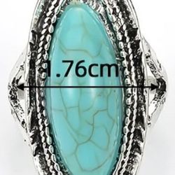 Extra Large Turquoise Rings 