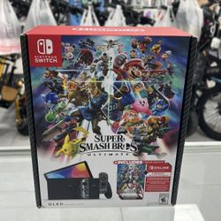 Nintendo Switch OLED Super Smash Bros Bundle! Finance For $50 Down Payment!!