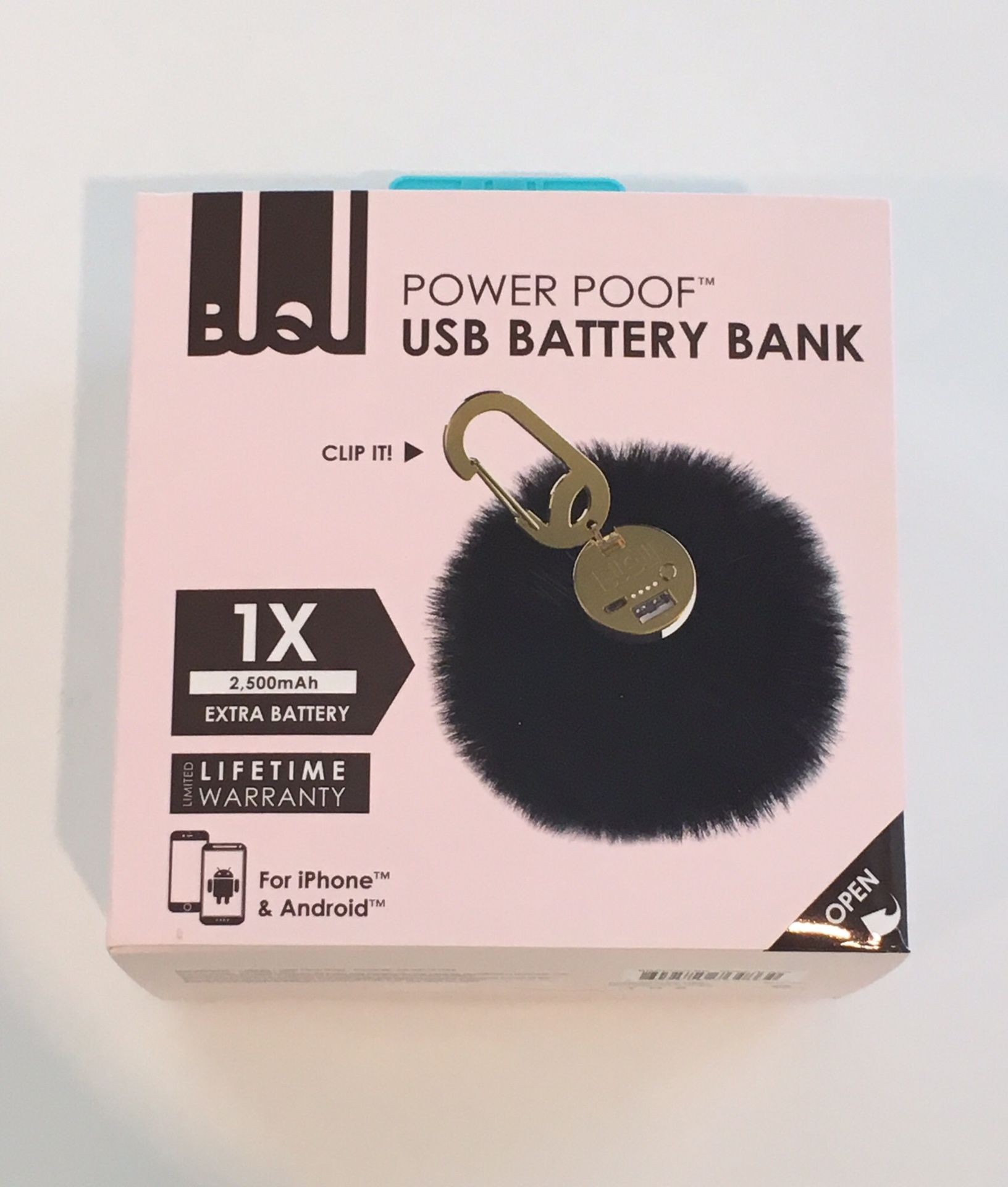Power USB Bank Charger Fur Bag Charm