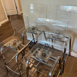 4 Acrylic Barstools 