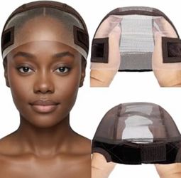 Wig Grip Cap for Glueless Wigs, 11x5 Lace Front, Non-Slip Hold (Brown)