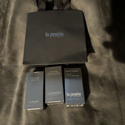 La Prairie Skincare Set Of 3 Plus Bag 