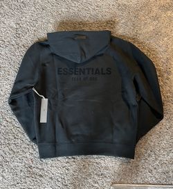 Black Essentials Hoodie Small New