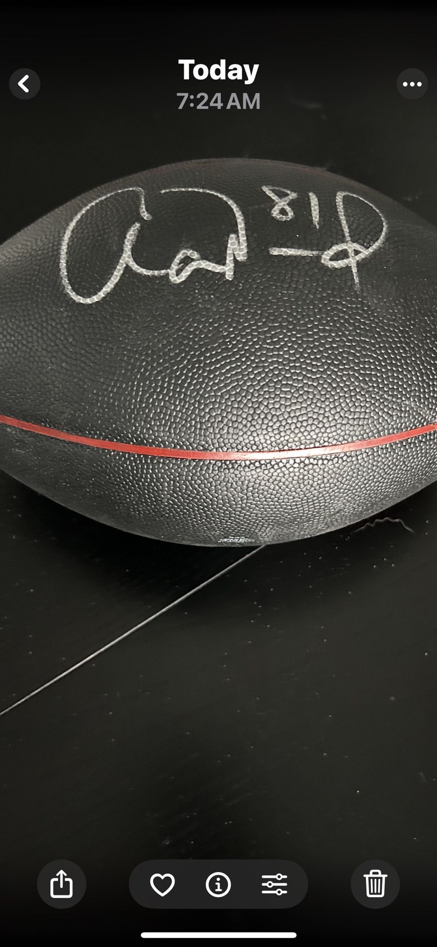 New England Patriots Signed Football