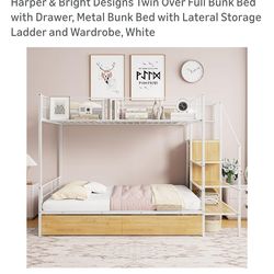 Harper & Bright Designs Twin Over Full Bunk Bed