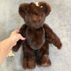 Mink Fur Teddy Bear Margate or Boca pick up 