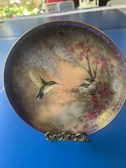 Limited Edition Hummingbird Plate