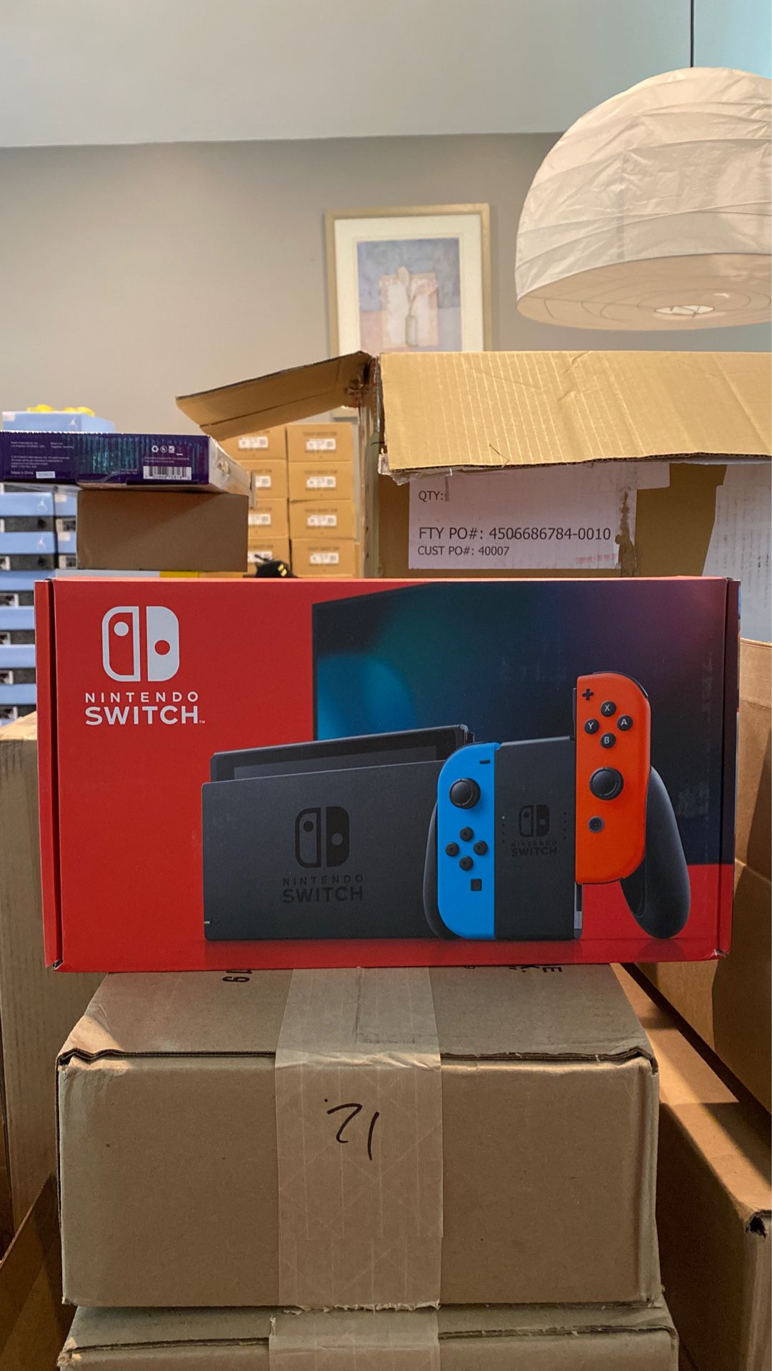 Nintendo Switch Console Neon Red Neon Blue Brand New In Box