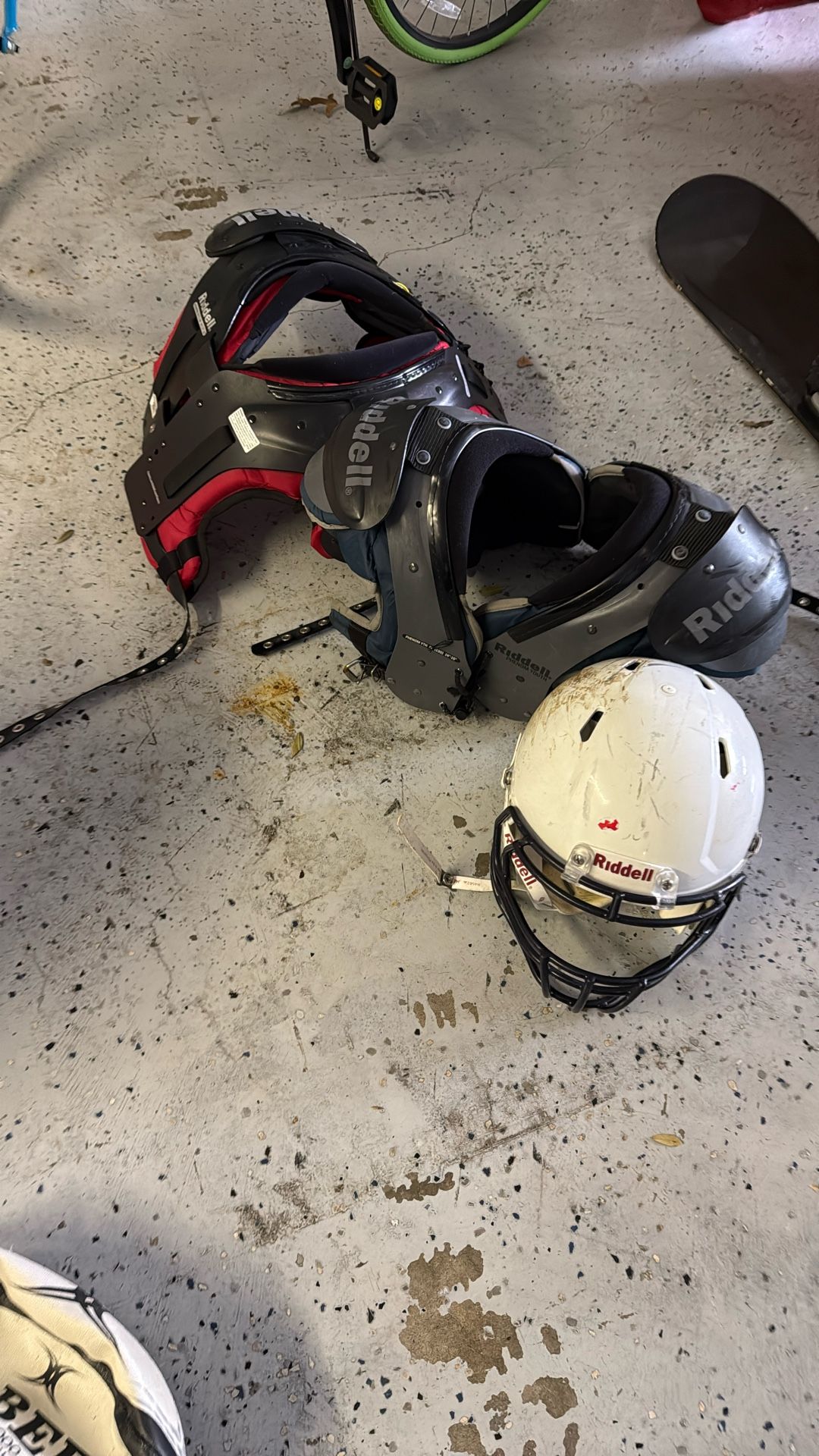 Football Helmet And 2 Sets Of Pads