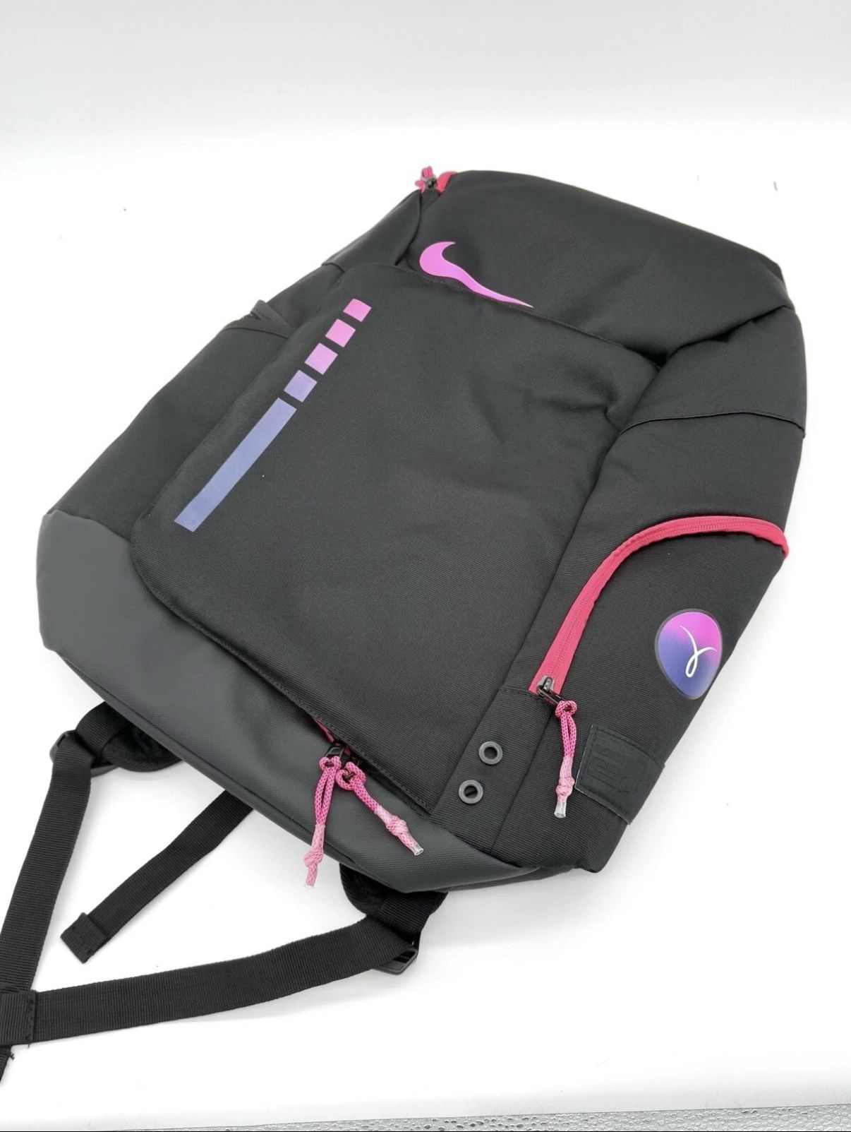 Brand New :Nike Elite Pro Basketball Backpack Sports Gym 'Black Colorful Airbag'