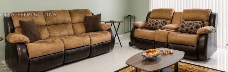 Sofa and Loveseat Set