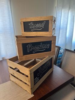 Wooden boxes