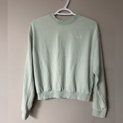 H&amp;M Mint Green Love Crewneck Sweater
