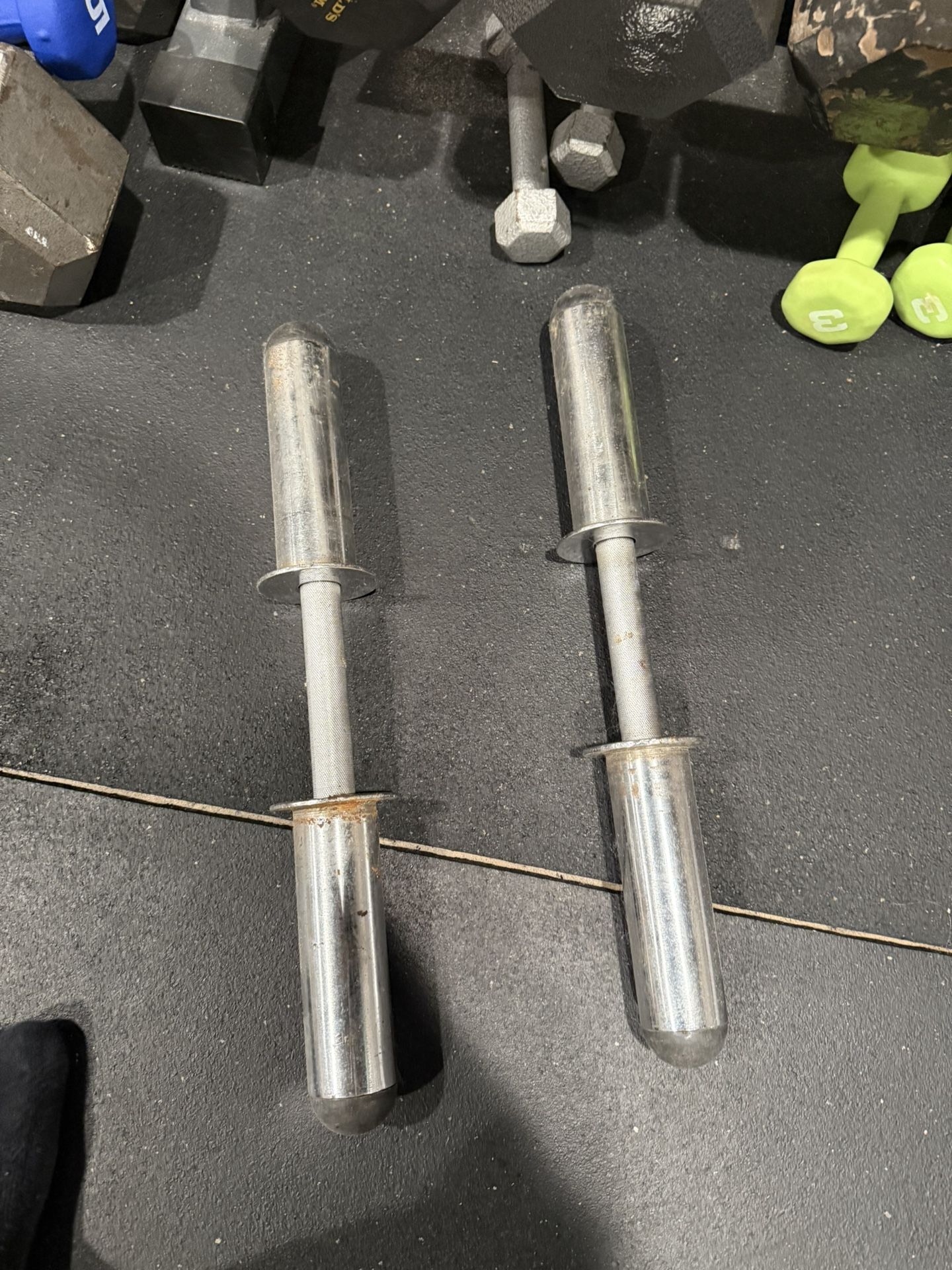 Loadable Dumbell Handles For Olympic Weights