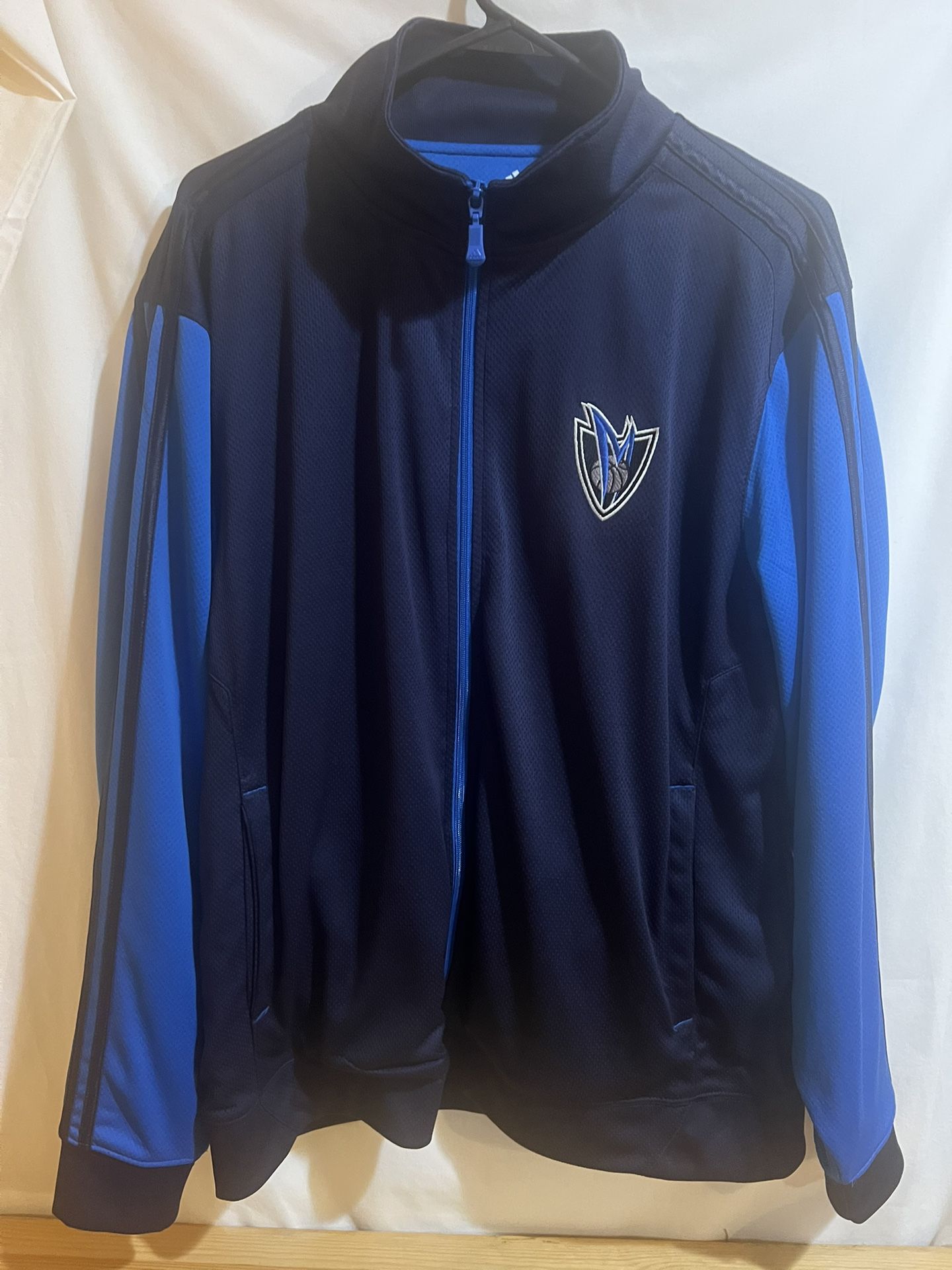 Adidas Dallas Mavericks Full Zip Warm Up Track Jacket Size Large Used Good Condition $50 Meet Up In Irving @dfwgoods