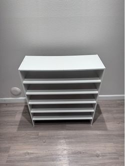 White 6-Tier Shoe Rack Organizer – 31x11.5x35