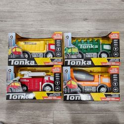 4pk Tonka Mighty Force Trucks  Lights & Sounds – Kids Toy Vehicle (New in Box)