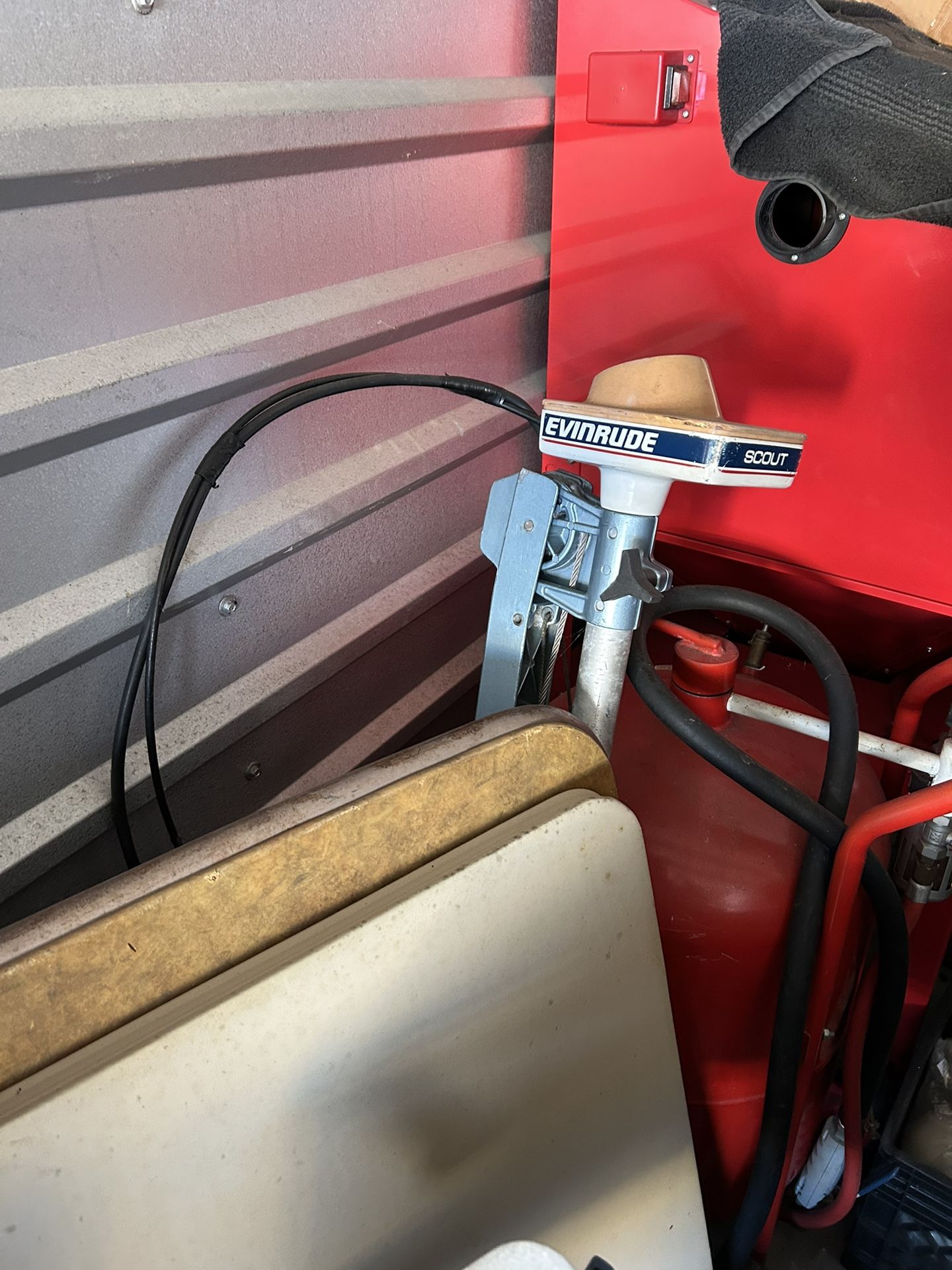 Trolling Boat ๐ถ Motor With Steering Cables