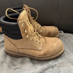 Sears Leather Steel Toe Work/Combat Boots Sz Mens 7.5