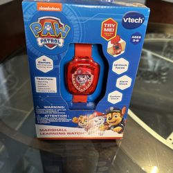 Marshall Paw Patrol VTech Learning Watch – Red | Kids Educational Smartwatch Ages 3-6 | 4 Games, Alarm, Clock Faces
