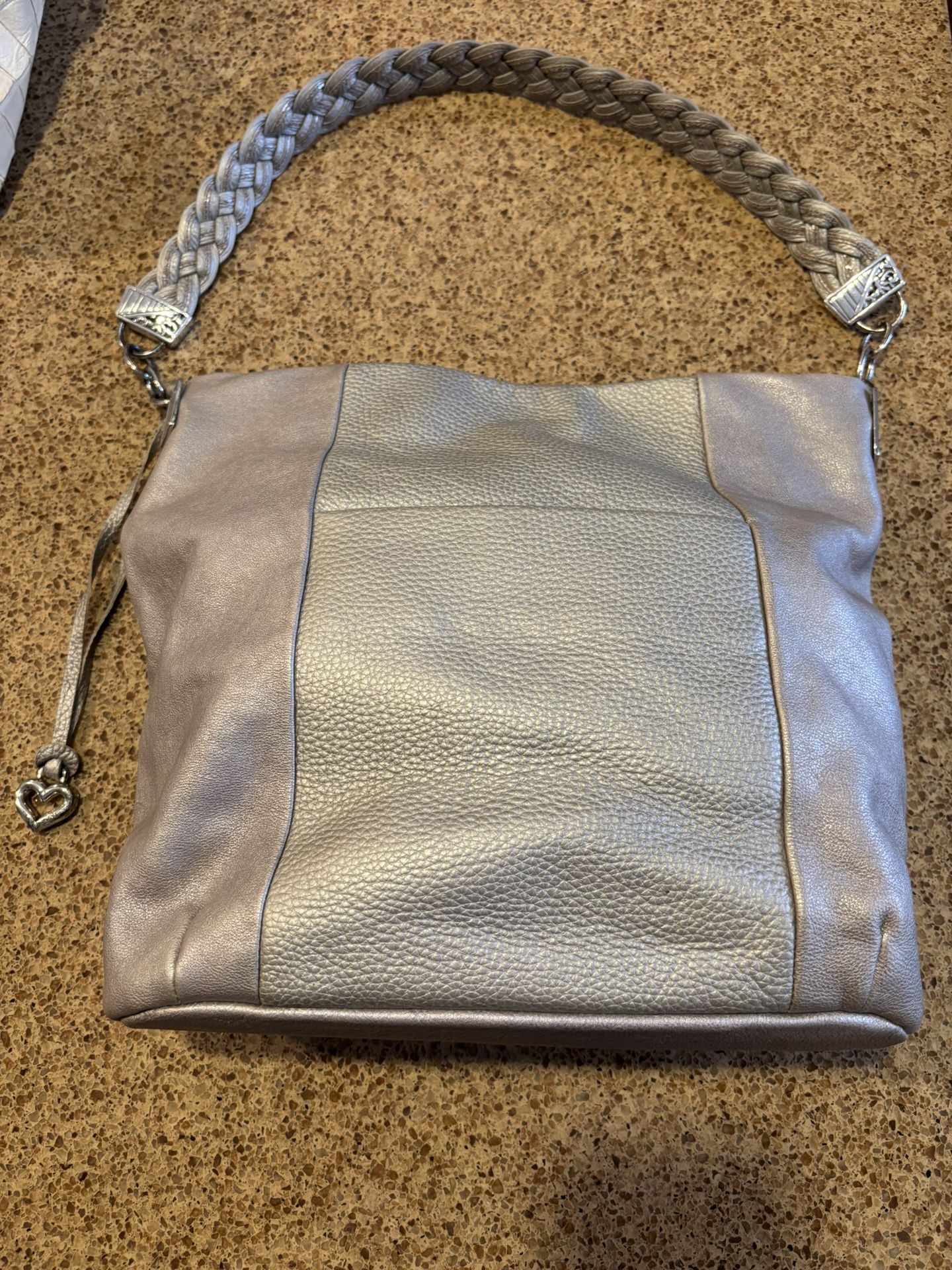 Brighton Silver Hobo Bag