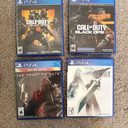 PS4 Games (Black ops 4 & 6, FF7 Remake, Metal gear solid)