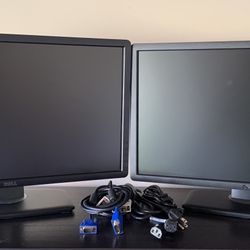 Matched pair of Dell Monitor P2312Ht 23" Display