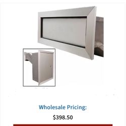 NEW Letter Drop Mailbox Mail Slot Spring hinged for door wall garage installation