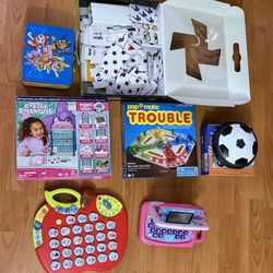 Kids multiple toys - leap pad, board games, puzzle move out