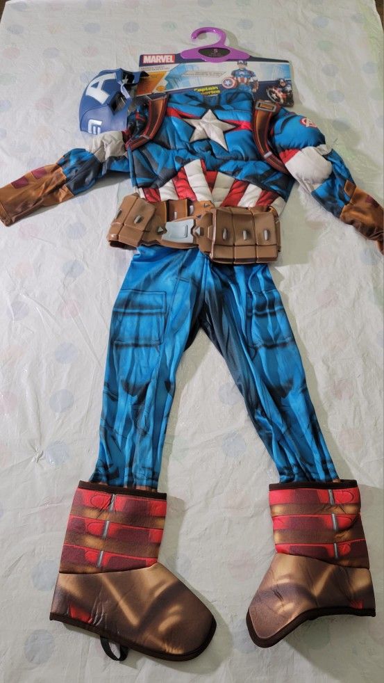Captain America Kids Halloween Costume 