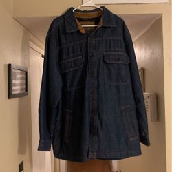 Denim Coat Jacket NEW XXL