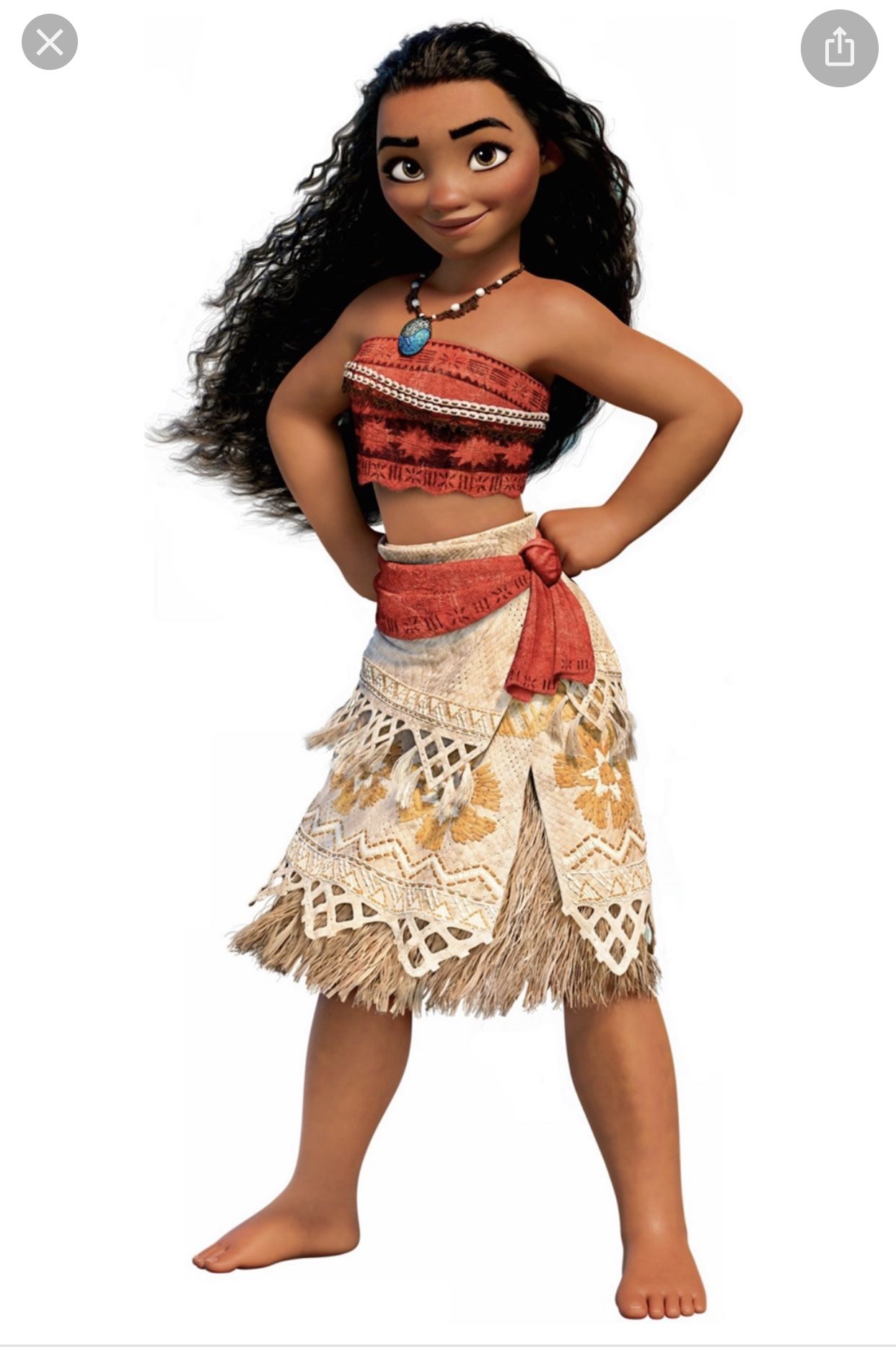 Original Disney store princess Moana costume size 9-10