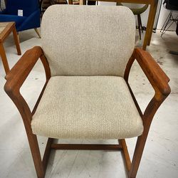 Refinished Danish Teak Dining or Desk Arm Chair