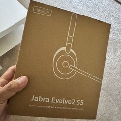 Jabra Evolve 2 55 wireless headset.
