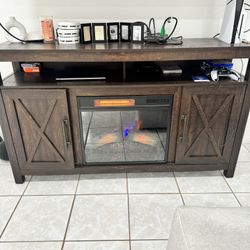Fireplace Tv Stand And Storage 