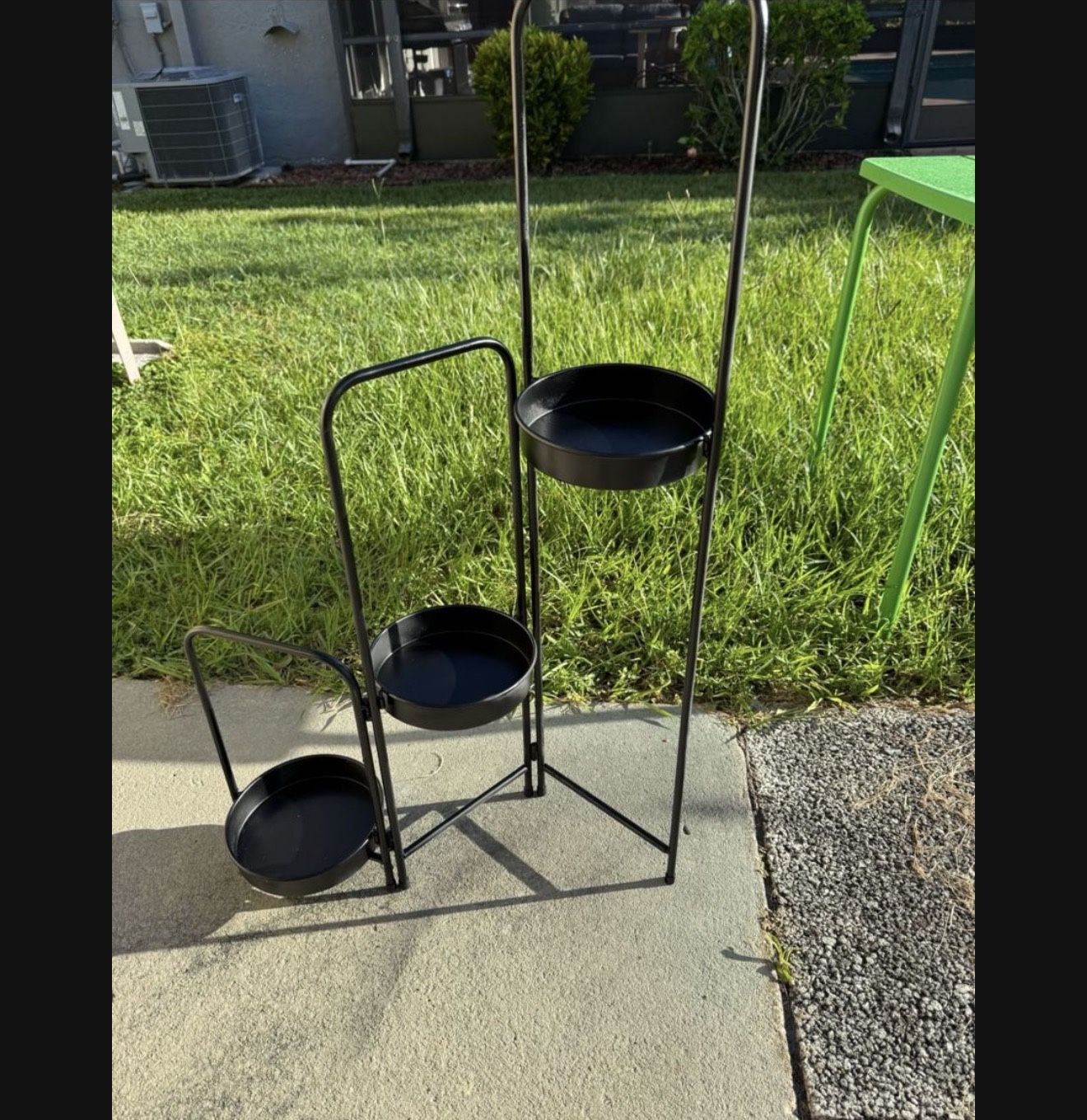 Pair Of Foldable Metal Plant Stands Set Of Two