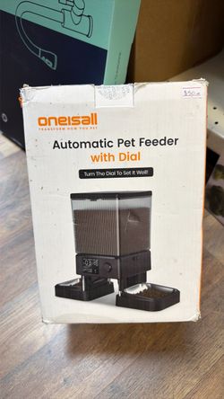 oneisall Comedero automático para gatos para 2 gatos, 20 tazas/5 L, dispensador automático de comida para gatos para mascotas pequeñas en interiores, 